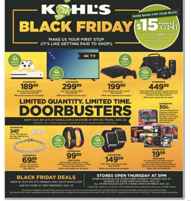 Kohl's Black Friday Advertisement STL Mommy