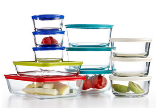 pyrex 22 piece food storage