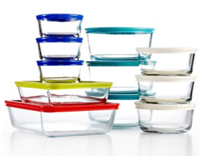 pyrex 22 piece food storage