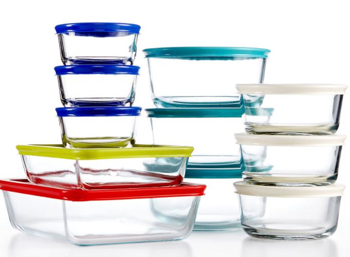 pyrex 22 piece food storage