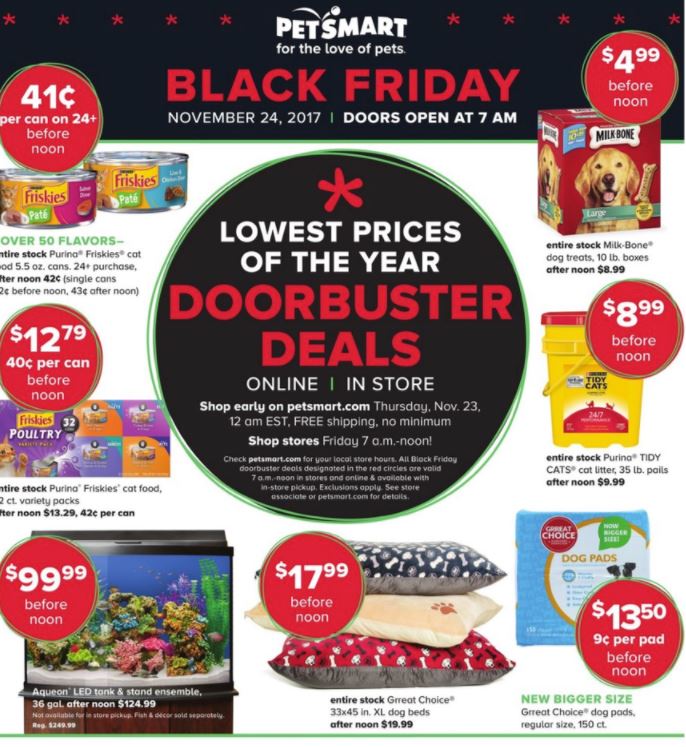 PetSmart Black Friday Advertisement