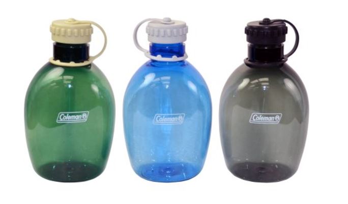 Coleman C01S834 Plastic Sports Bottle, Assorted Colors, 17-Ounce