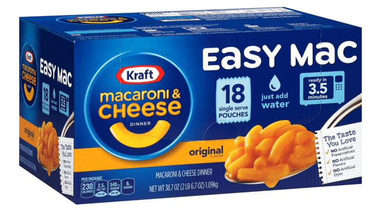 Kraft Easy Mac Macaroni & Cheese Dinner, 18 pk./38.7 oz.