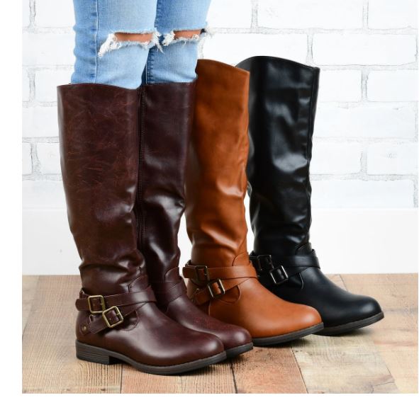 Knee High Riding Boots with Wide Calf Options $36.99 Shipped (Retail ...