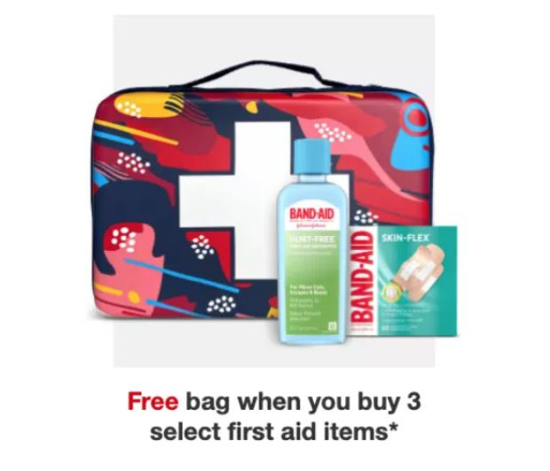 FREE BandAid First Aid Kit Bag With Health Care Purchase