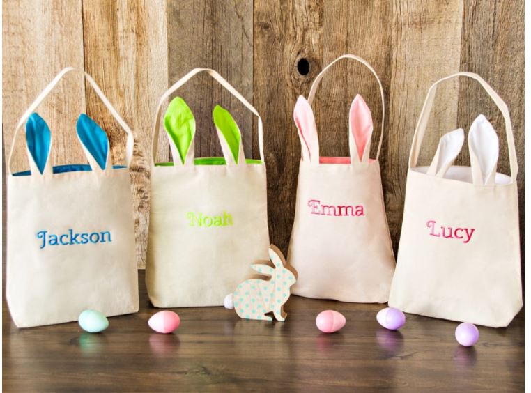 Personalized Bunny Tote Bags $9.99 Shipped