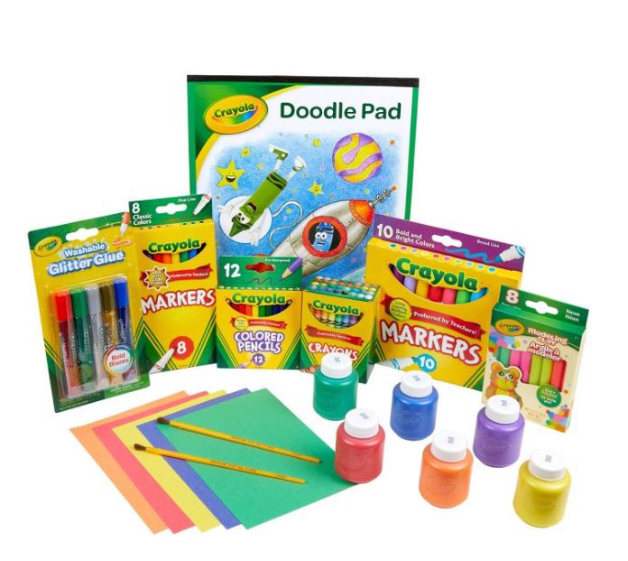 Crayola 115 piece Kids' Super Art & Craft Kit $14.99 (Retail $29.99)